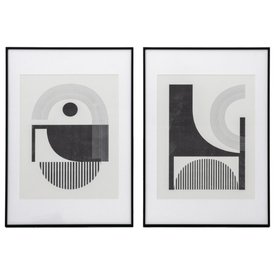 Product photograph of Rotundas Set Of 2 Framed Wall Art In Multicolored from Furniture in Fashion
