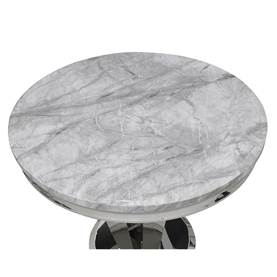 Rouen Marble Dining Table Large Round In Grey_2