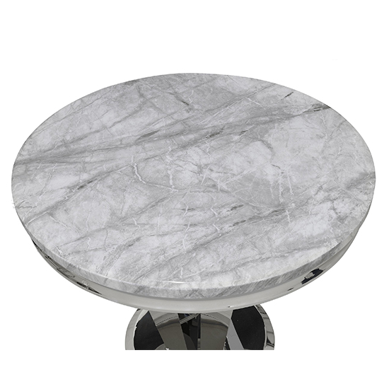 Rouen Marble Dining Table Round In Grey_2