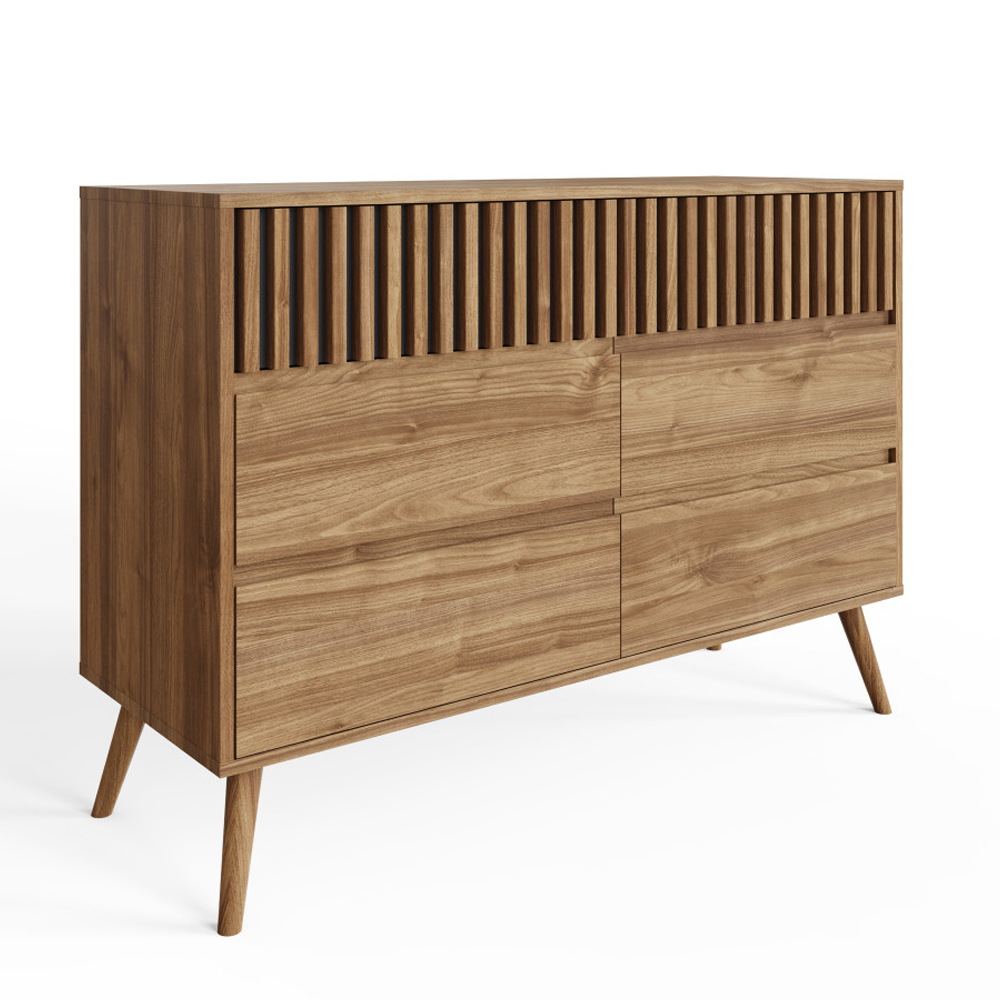 Rowen Wooden Chest Of 6 Drawers in Oak