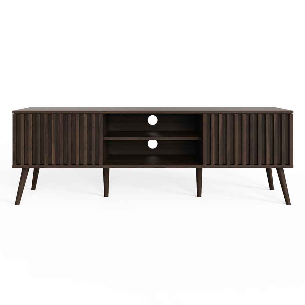 Rowen Wooden TV Stand with 2 Doors in Walnut