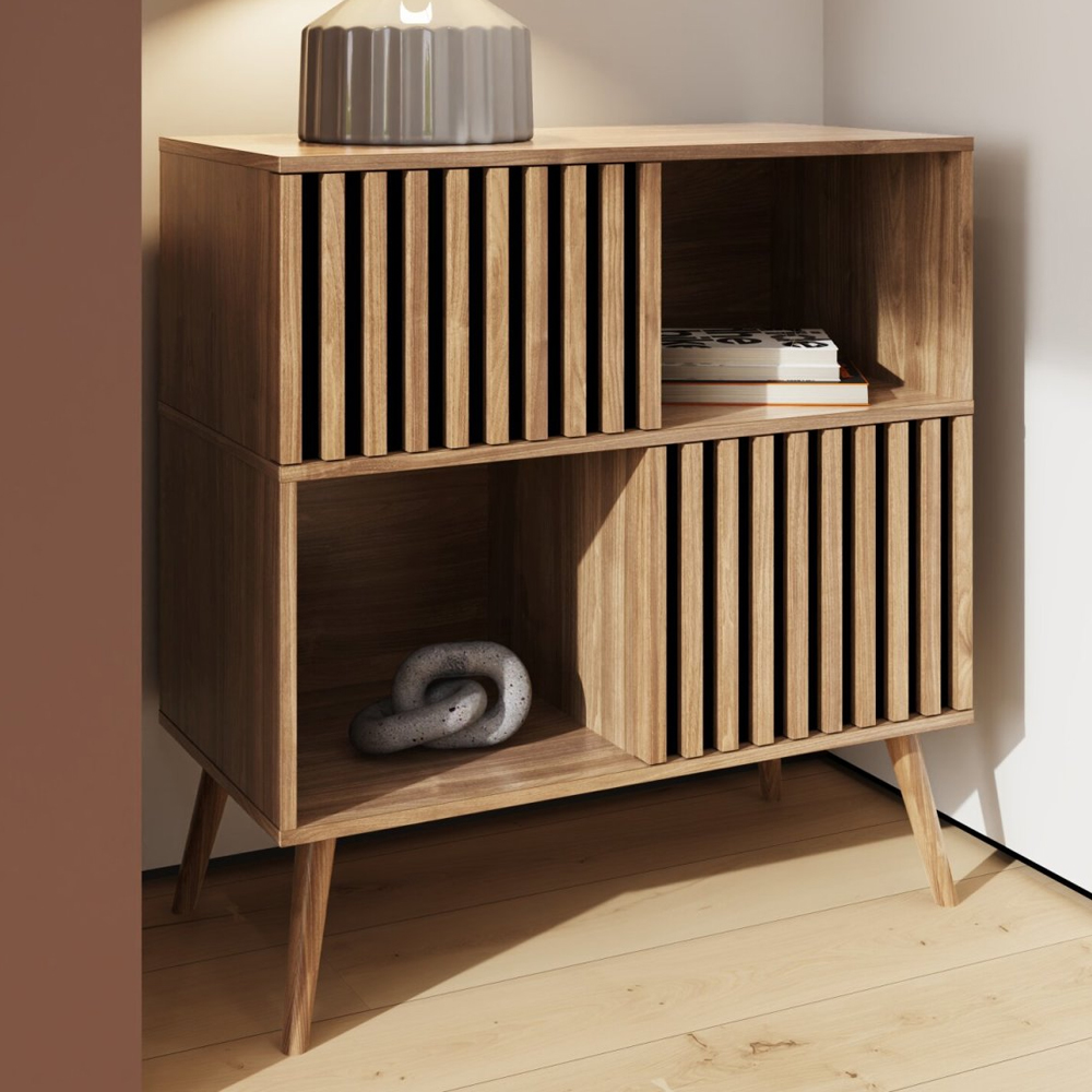 Roxboro Wooden Storage Cabinet With 2 Doors In Oak