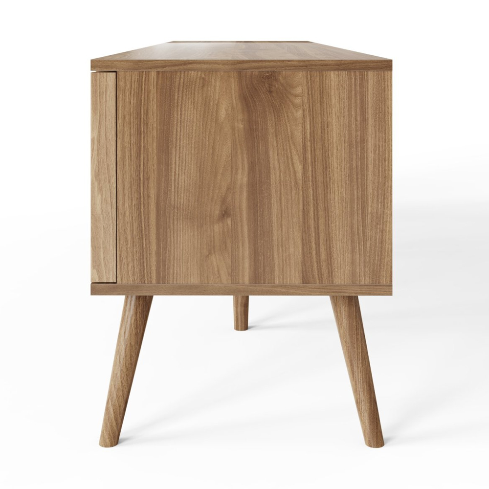 Roxboro Wooden TV Stand With 2 Doors In Oak