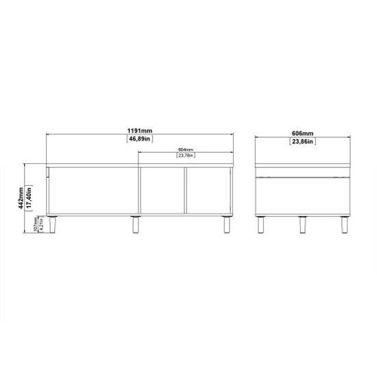 Roxo Wooden Coffee Table With Sliding Top In Oak And White Furniture