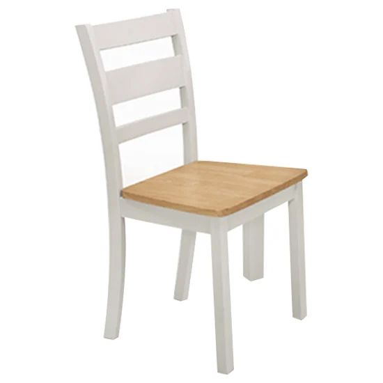 Photo of Rubin wooden dining chair in oak and grey