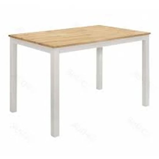 Photo of Rubin wooden dining table in oak and grey