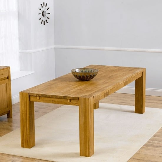 Rubis Rectangular 240cm Wooden Dining Table In Solid Oak_1