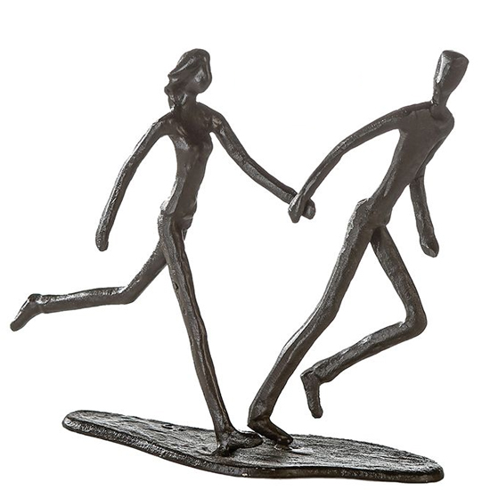 Read more about Running iron design sculpture in burnished bronze