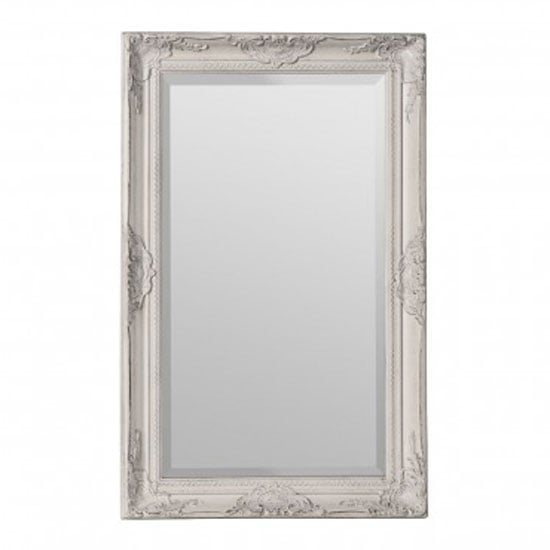 Rustin Classical Design Wall Bedroom Mirror In Cream Frame Furniture