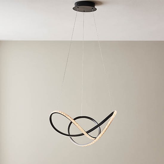 Photo of Ruston ceiling pendant light in textured black