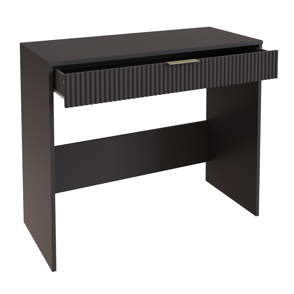 Rutland Wooden Laptop Desk With 1 Drawer In Black