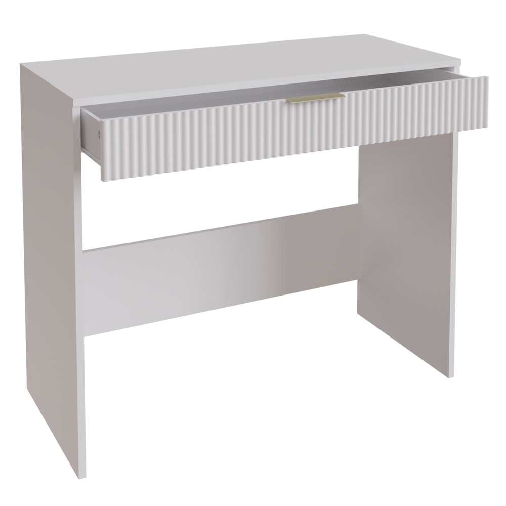 Rutland Wooden Laptop Desk With 1 Drawer In White