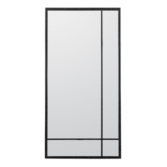 Ruzizi Rectangular Wall Mirror In Black Frame Furniture in Fashion