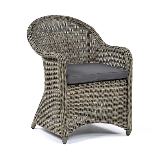 Product photograph of Ryker Outdoor Rattan Armchair In Brown Weave from Furniture in Fashion