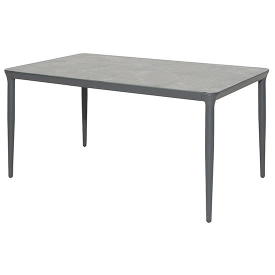 Rykon Outdoor 1500mm Glass Dining Table In Grey Ceramic Effect_1