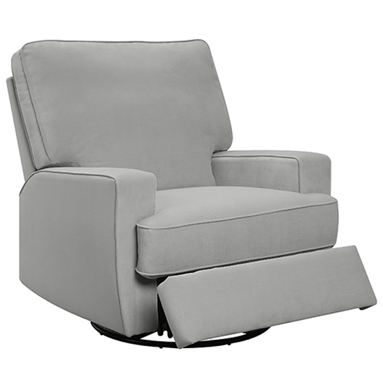 Rylie Fabric Recliner Armchair In Grey