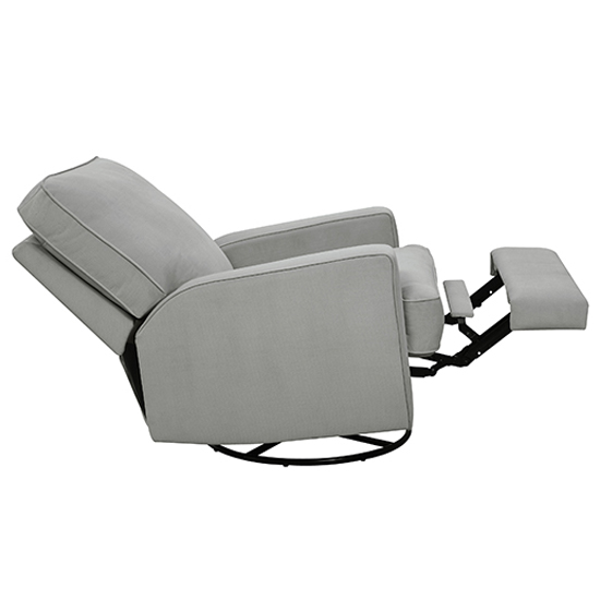 Rylie Fabric Recliner Armchair In Grey