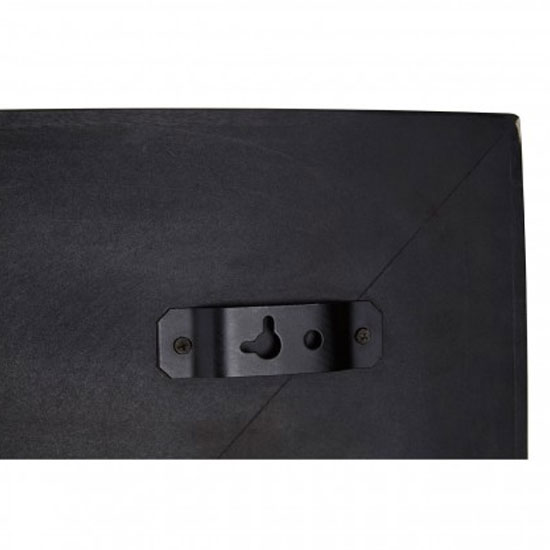Sabara Square Wall Bedroom Mirror In Black Frame