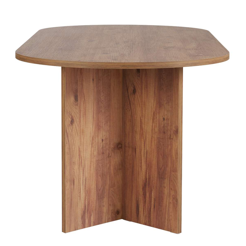 Sabero Oval Wooden Dining Table in Atlantic Pine