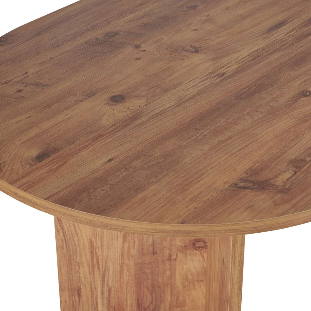 Sabero Oval Wooden Dining Table in Atlantic Pine
