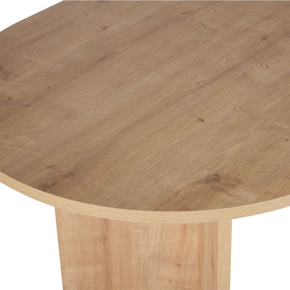 Sabero Oval Wooden Dining Table in Sapphire Oak