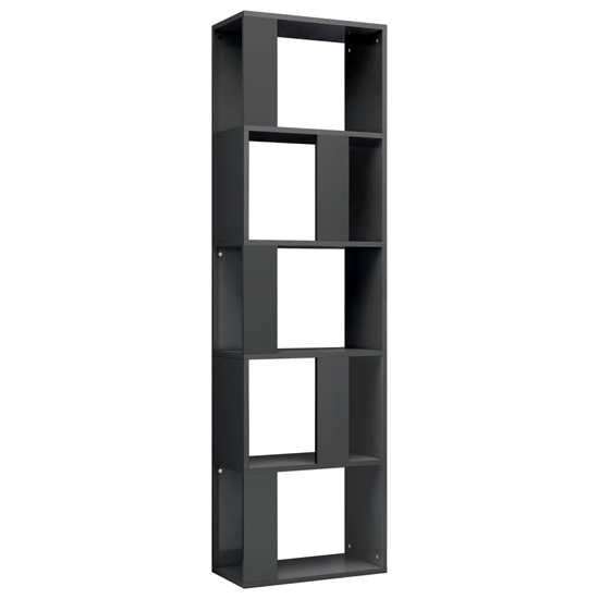 Sabia High Gloss Bookcase And Room Divider In Grey_3