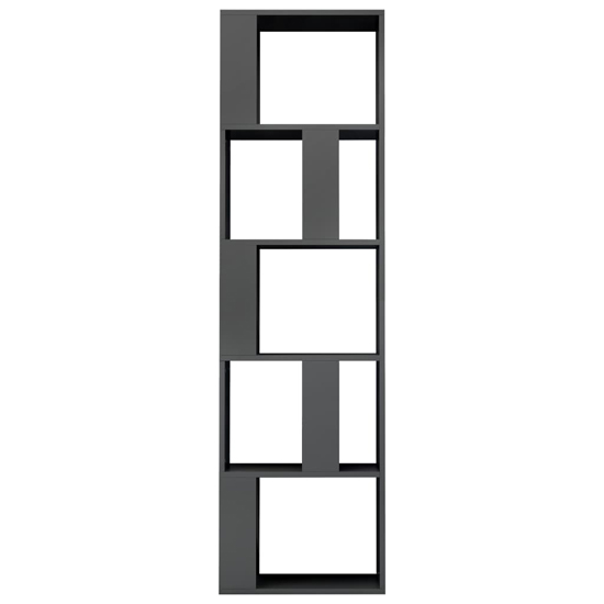 Sabia High Gloss Bookcase And Room Divider In Grey_4