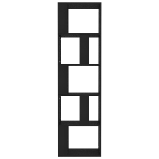 Sabia Wooden Bookcase And Room Divider In Black