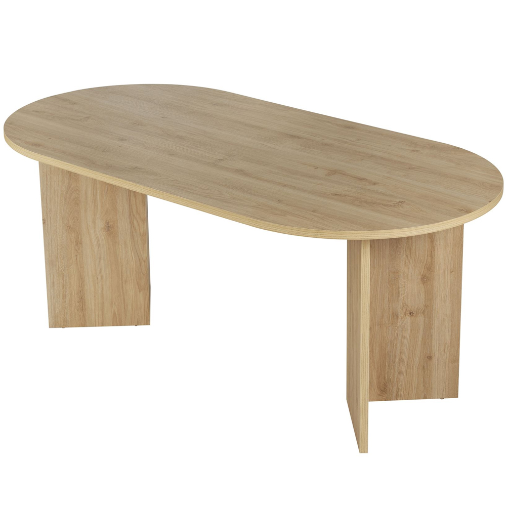 Sablio Oval Wooden Dining Table in Cadiz Oak