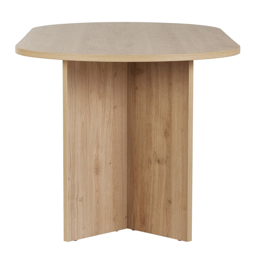 Sablio Oval Wooden Dining Table in Sapphire Oak