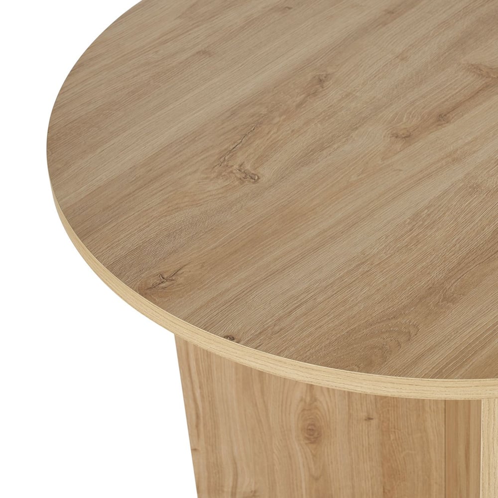 Sablio Oval Wooden Dining Table in Sapphire Oak