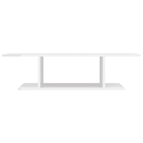 Sabra High Gloss Wall Hung TV Stand With Shelf In White_3