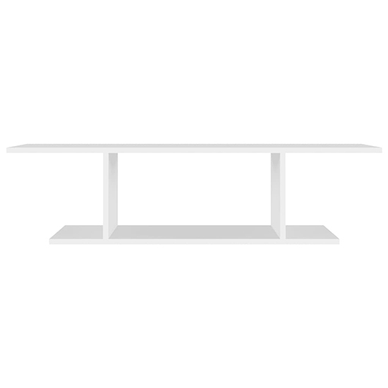 Sabra Wooden Wall Hung TV Stand With Shelf In White