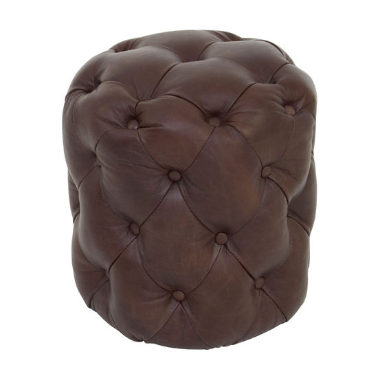Read more about Sadalmelik coffee leather stool in brown
