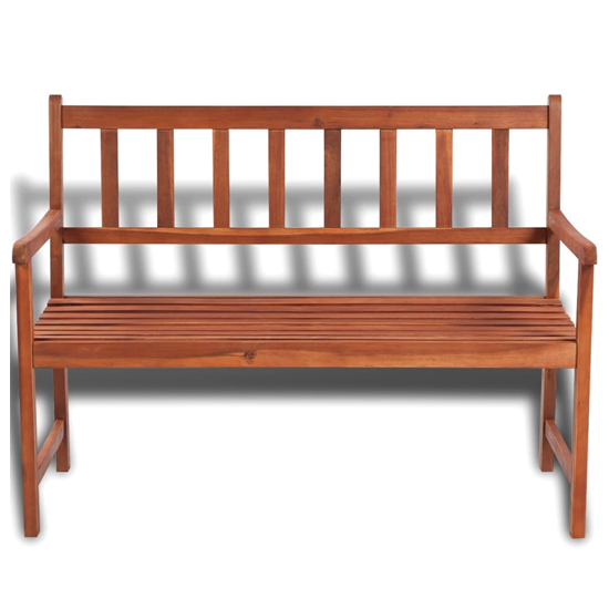 Sadie Wooden Garden Seating Bench In Brown