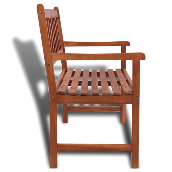 Sadie Wooden Garden Seating Bench In Brown