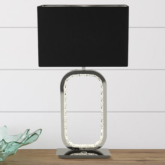 Product photograph of Sadr Crystal Glass Detail Table Lamp With Led Base from Furniture in Fashion