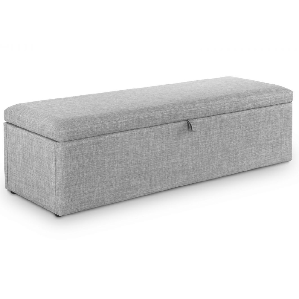 Sadzi Fabric Blanket Box In Light Grey