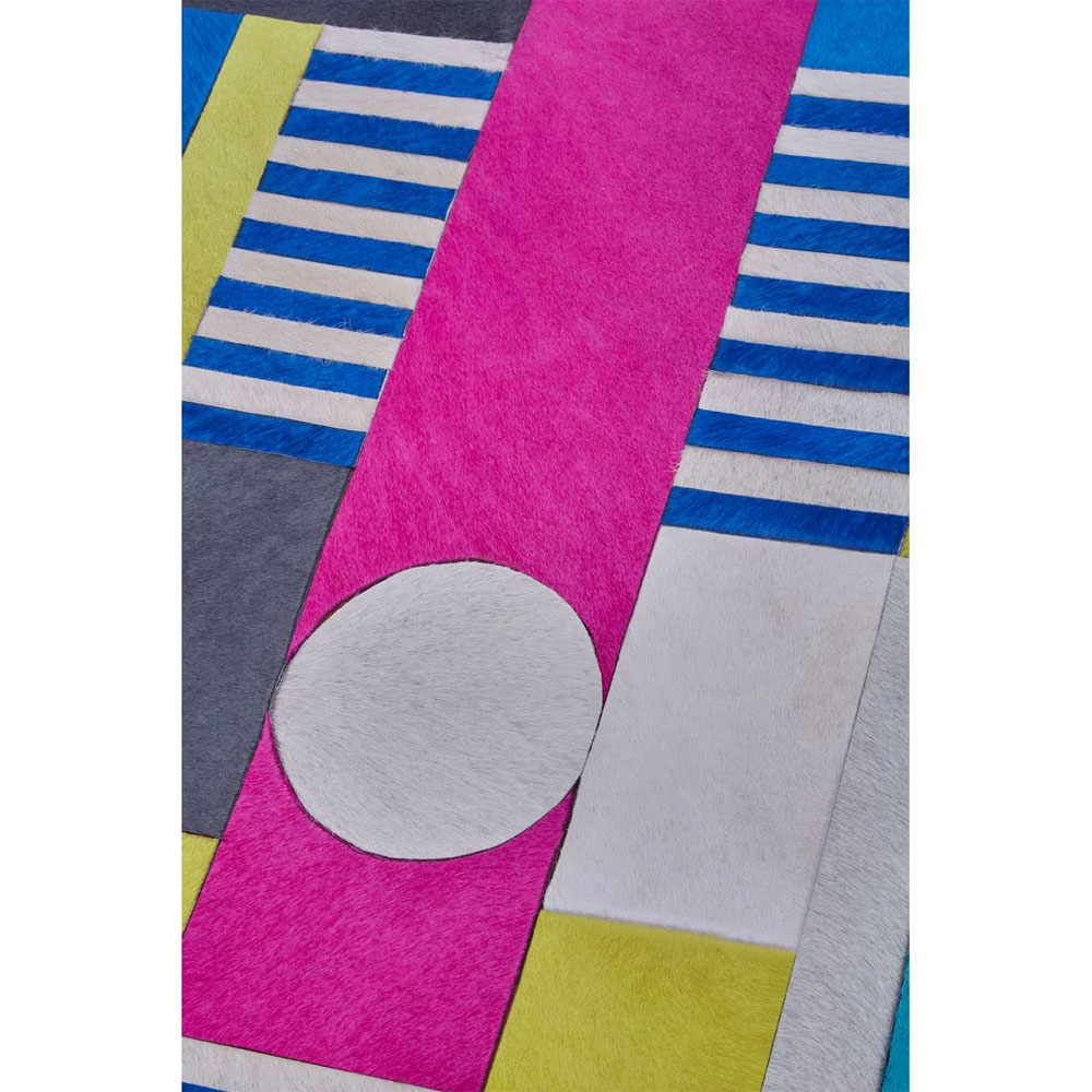 Safire Genuine Leather Wall Art in Multicolour