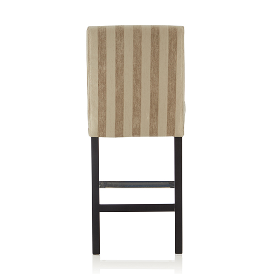 Saftill Sage Fabric Fixed Bar Stools With Black Legs In Pair_4