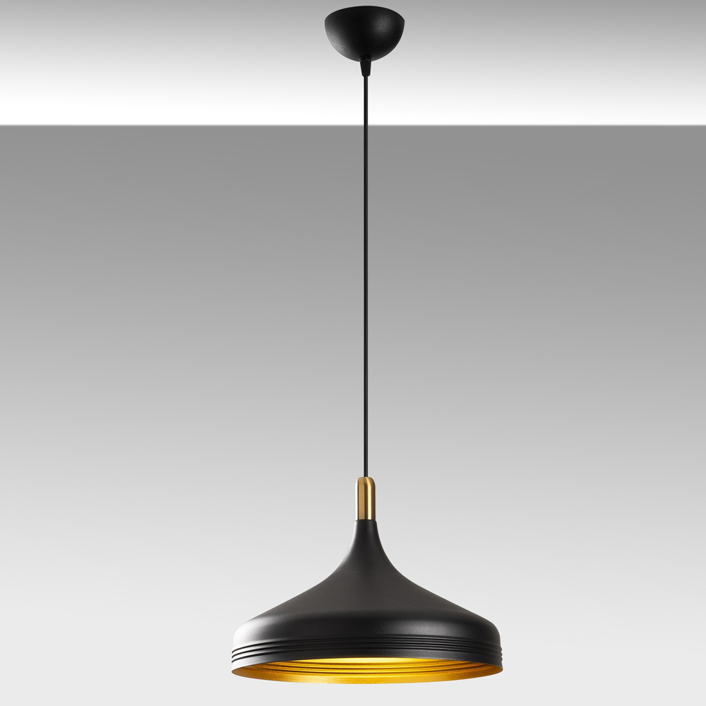 Saglam Metal Ceiling Pendant Light in Black and Antique