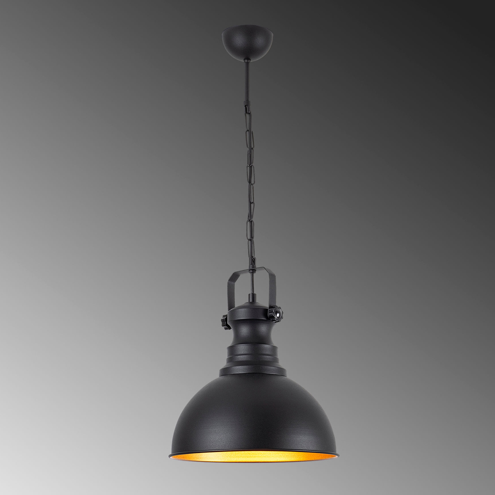 Saglam Metal Ceiling Pendant Light in Black