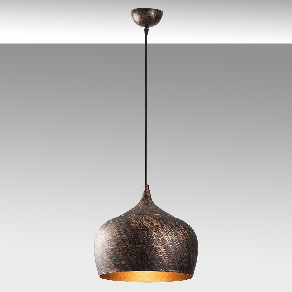 Saglam Metal Ceiling Pendant Light in Copper and Gold