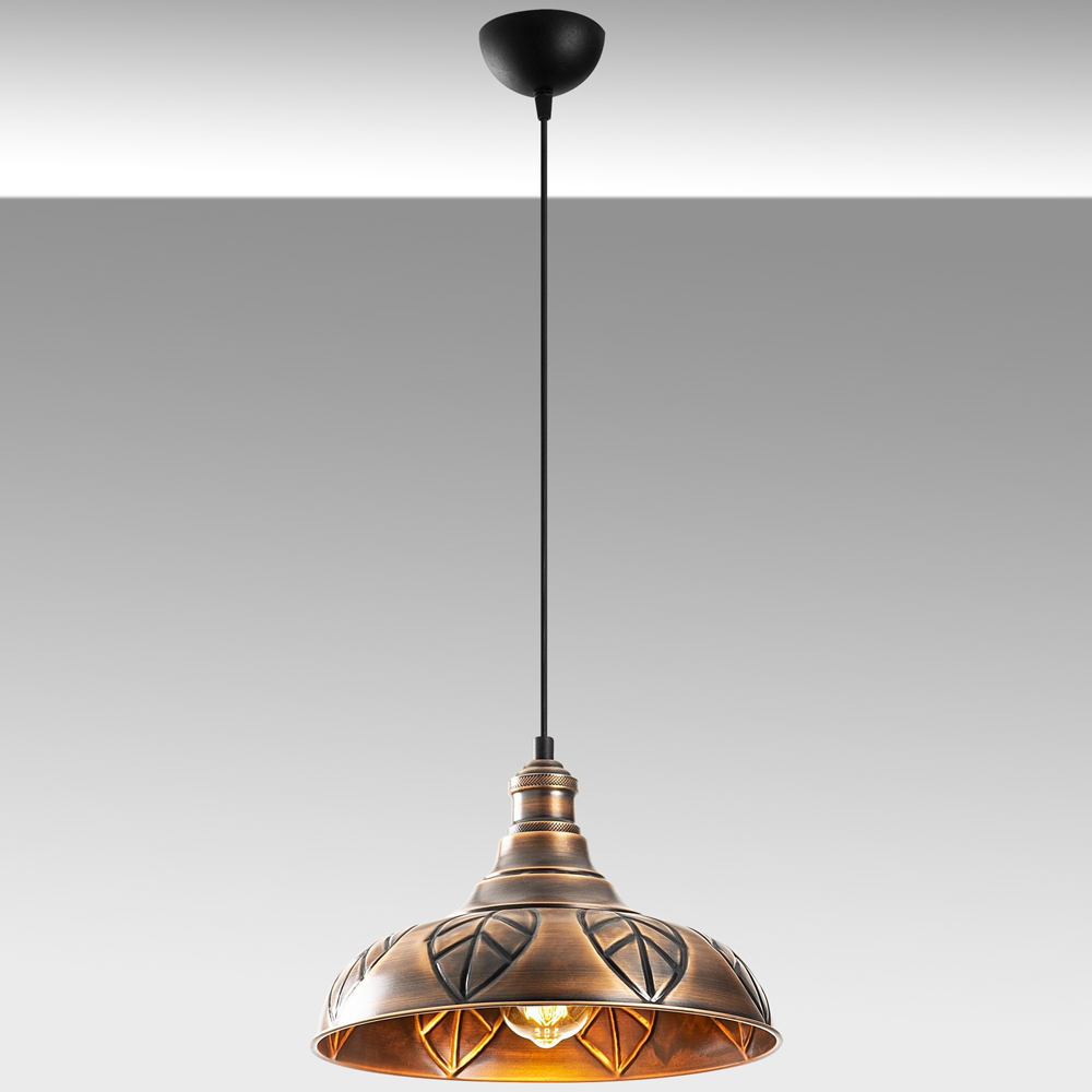 Saglam Metal Ceiling Pendant Light in Copper