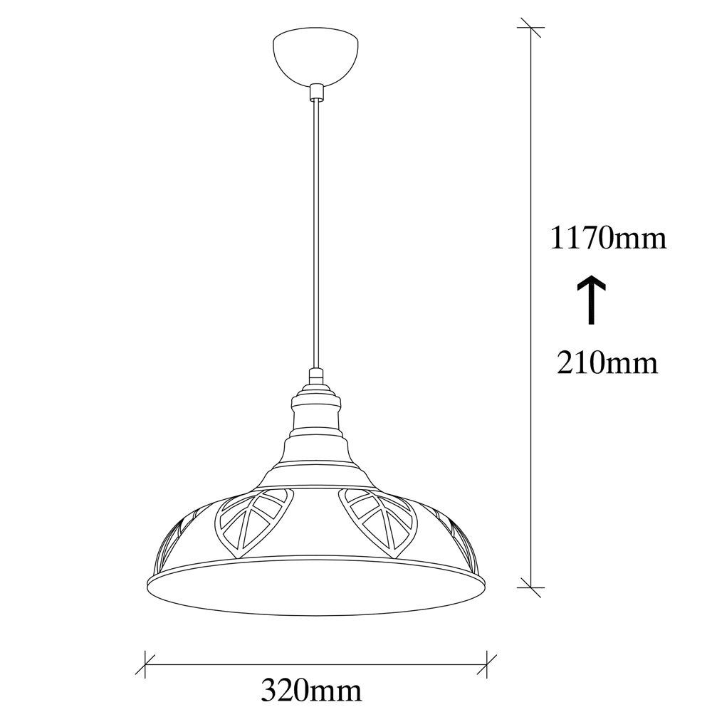 Saglam Metal Ceiling Pendant Light in Copper