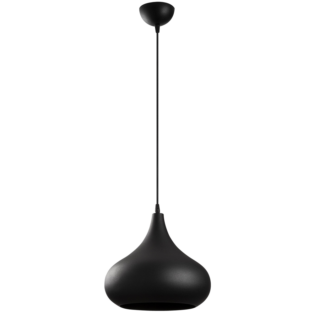Saglam Metal Fat Bell Shape Ceiling Pendant Light in Black and Gold