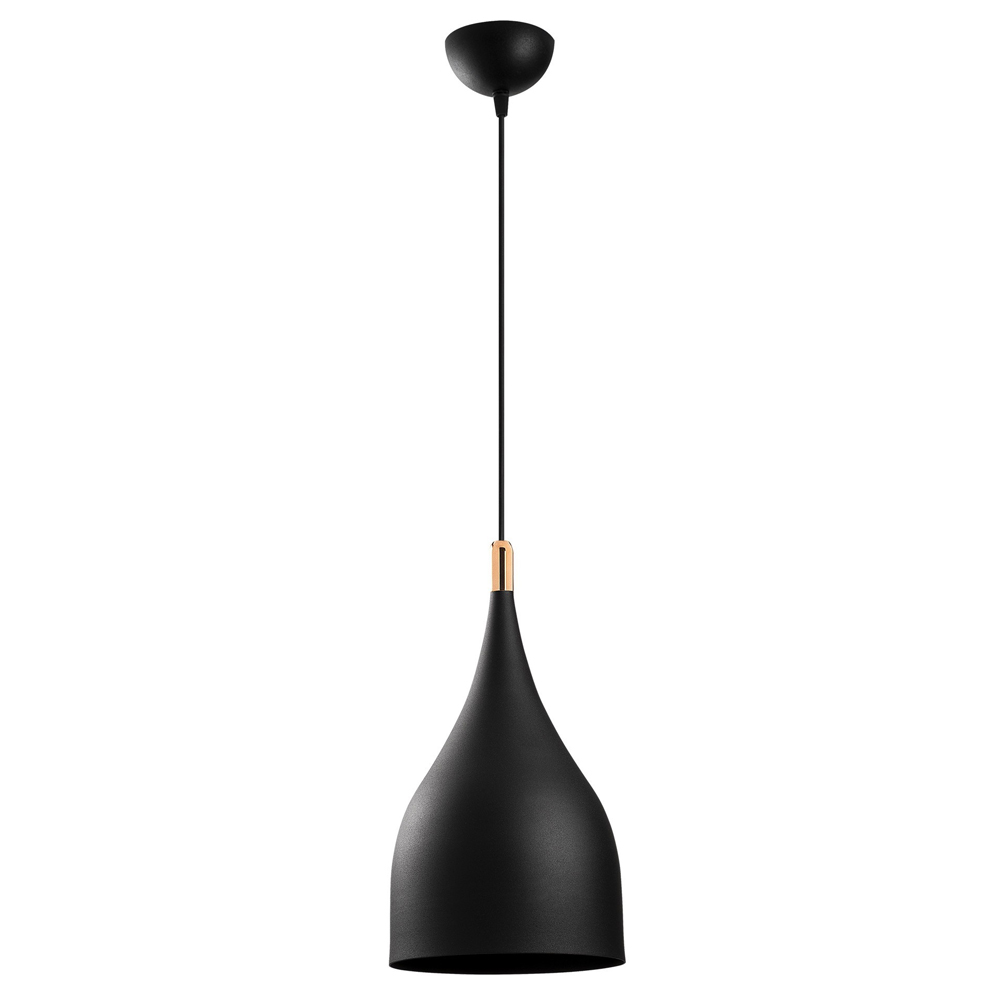 Saglam Metal Teardrop Shape Ceiling Pendant Light in Black and Gold