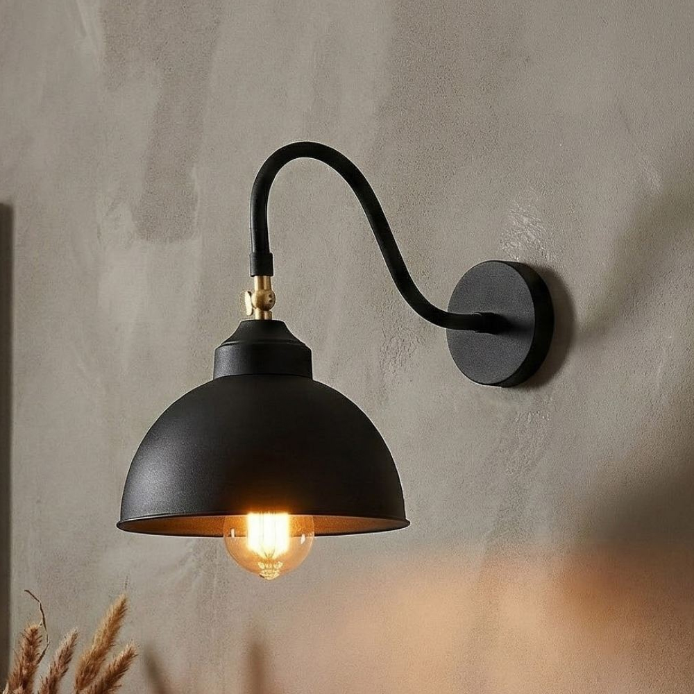Saglam Metal Wall Light in Black