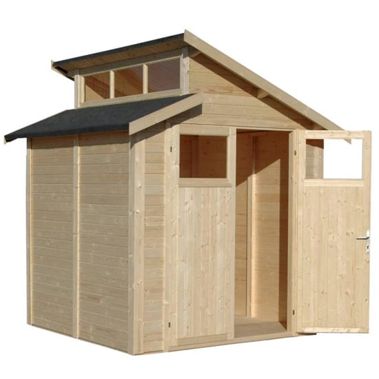 Saham Wooden 7x7 Shed In Unpainted Natural_2
