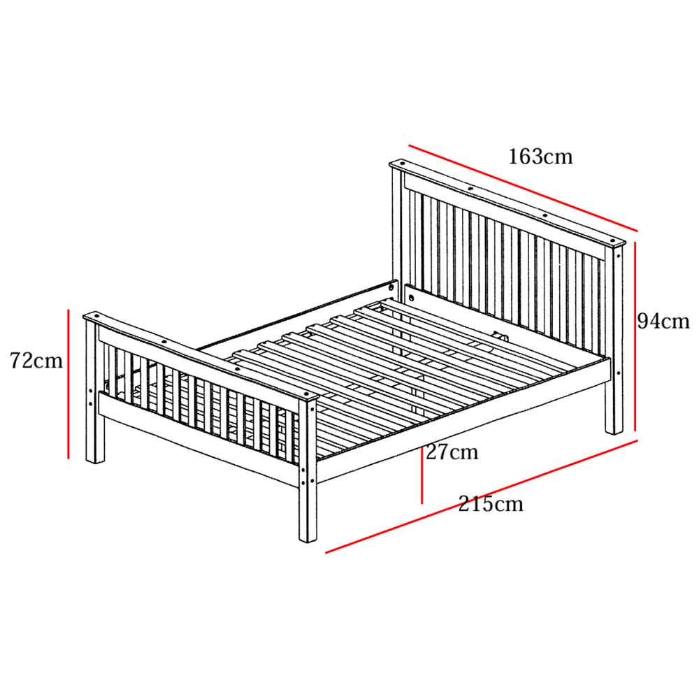 Sahuarita Wooden King Size Bed In Pine